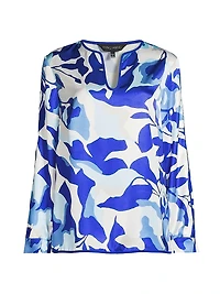 Floral Crepe de Chine Blouse