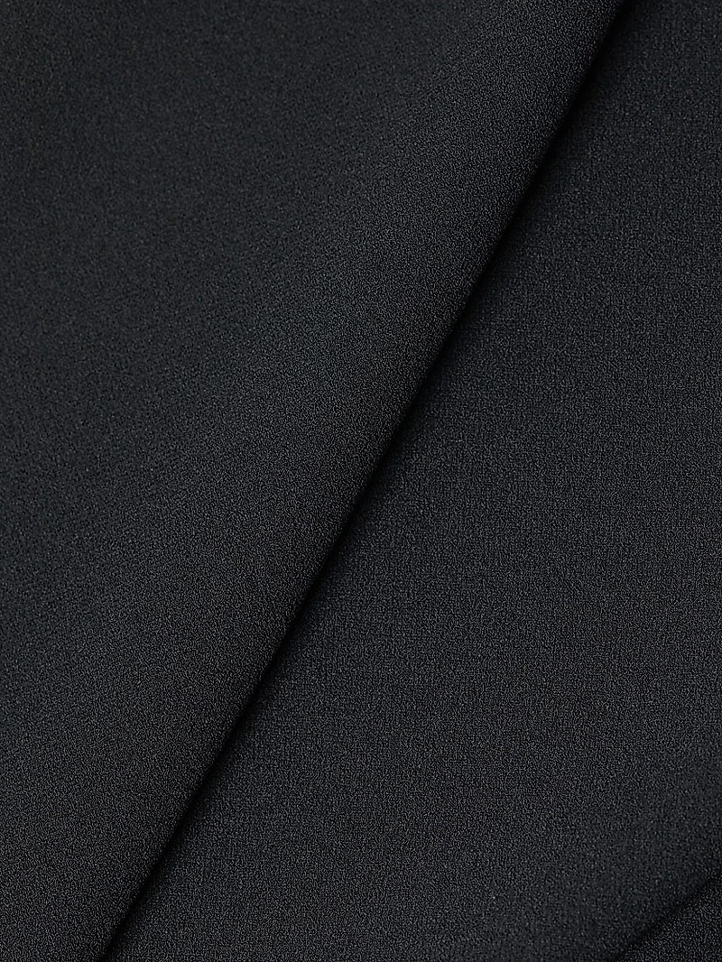 Stretch Deco Crepe Wide-Leg Pants