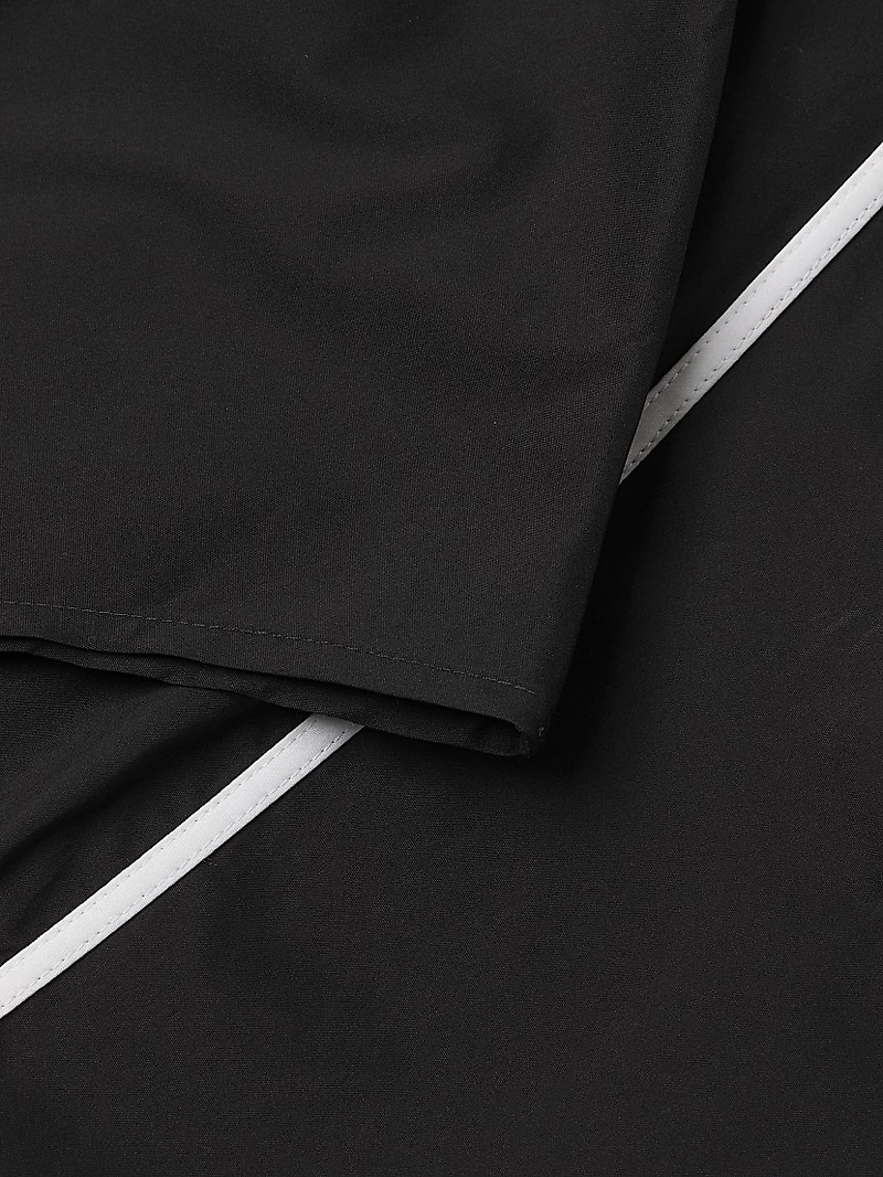 Contrast Trim Cotton Minidress