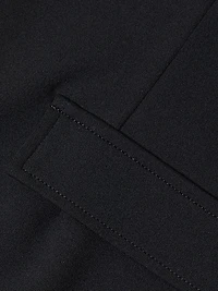 Deco Crepe Boat Neck Sheath Minidress