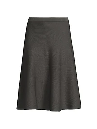 Flare Knit Midi-Skirt