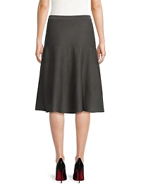 Flare Knit Midi-Skirt