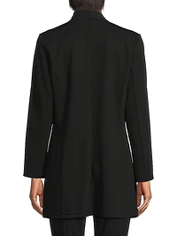 Open-Front Deco Crepe Jacket