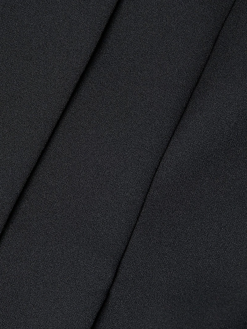 Open-Front Deco Crepe Jacket