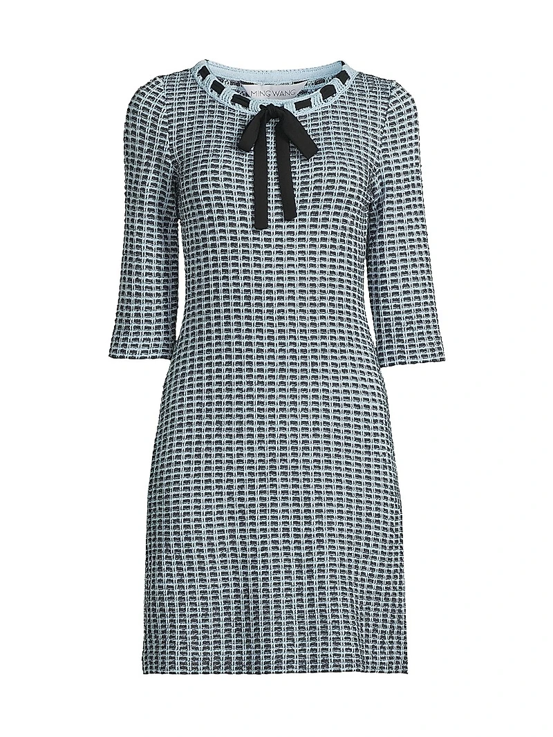 Tweed Knit Sheath Dress