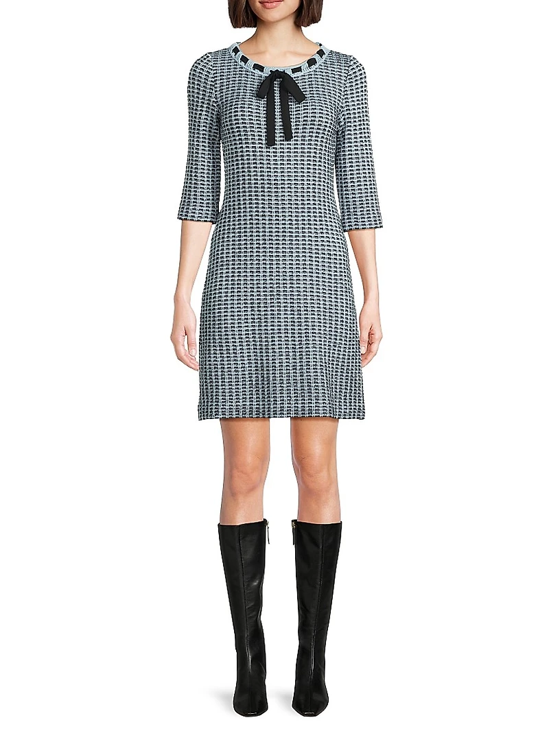 Tweed Knit Sheath Dress