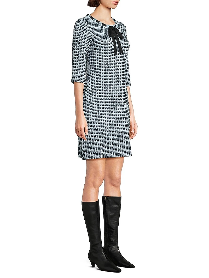 Tweed Knit Sheath Dress