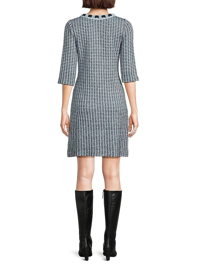 Tweed Knit Sheath Dress