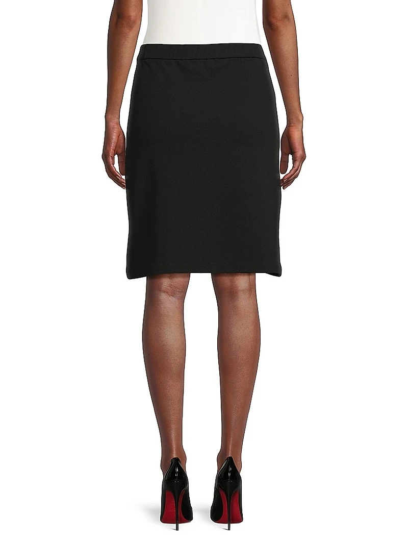 Chain A-Line Stretch Skirt