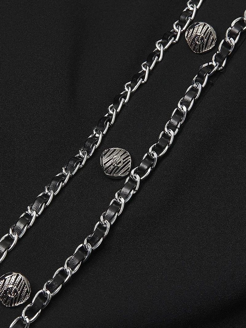 Chain A-Line Stretch Skirt