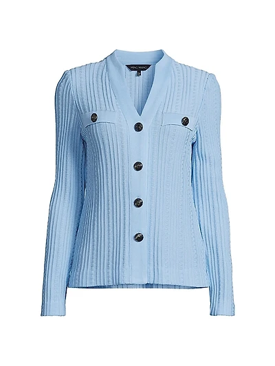 Rib-Knit Heritage Fit Cardigan