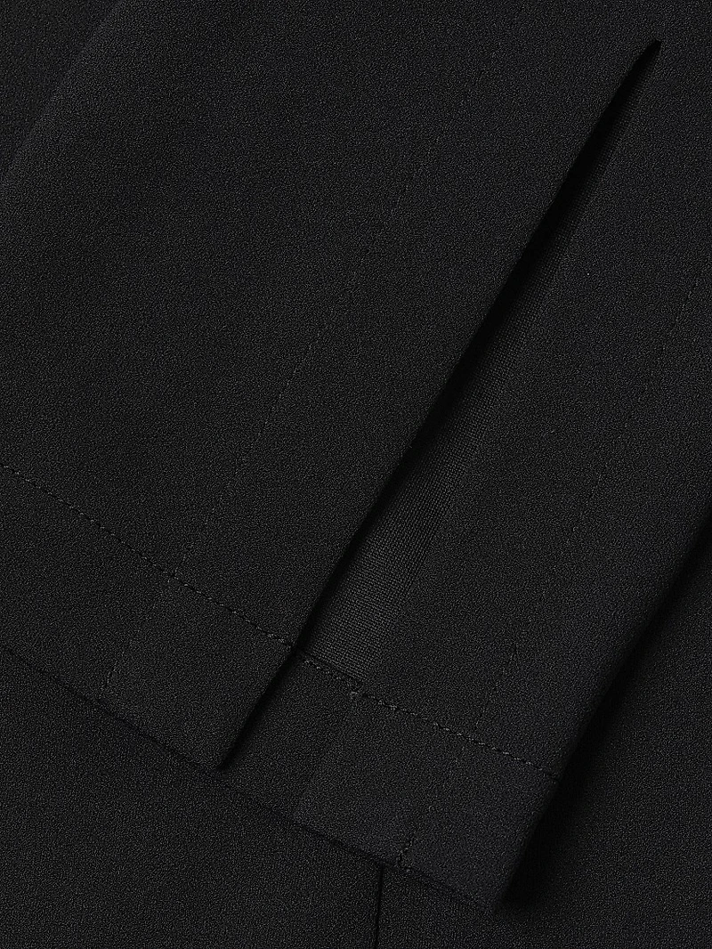 Plus Stretch-Crêpe Single-Breasted Jacket