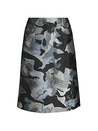 Floral A-Line Woven Skirt