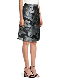 Floral A-Line Woven Skirt