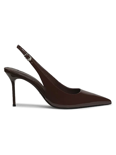 Paola 90MM Patent Leather Slingback Pumps