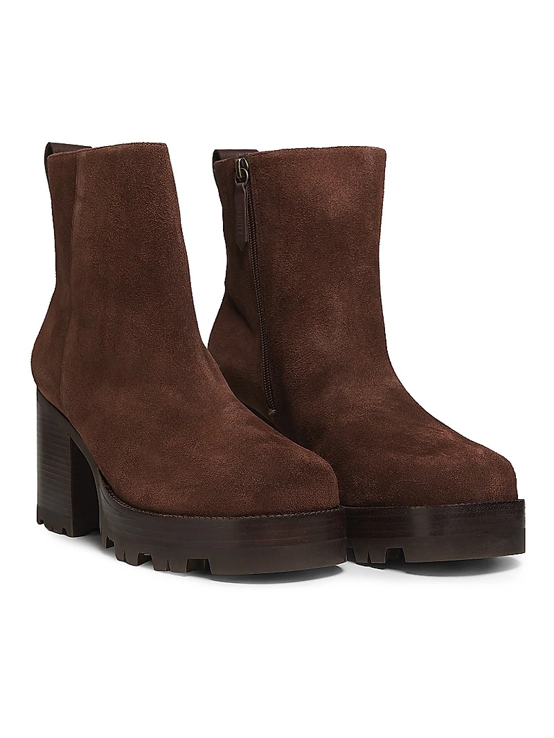 240 90MM Suede Booties