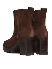 240 90MM Suede Booties