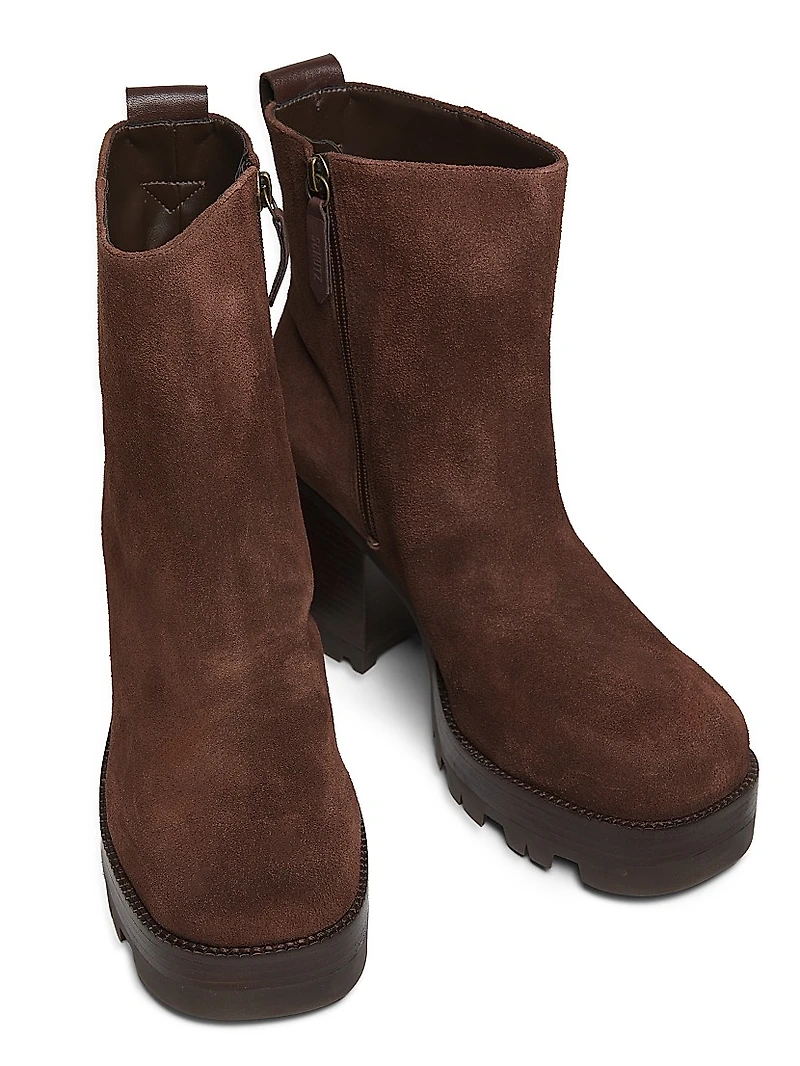 240 90MM Suede Booties