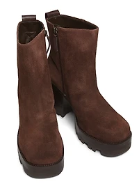 240 90MM Suede Booties