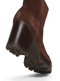 240 90MM Suede Booties