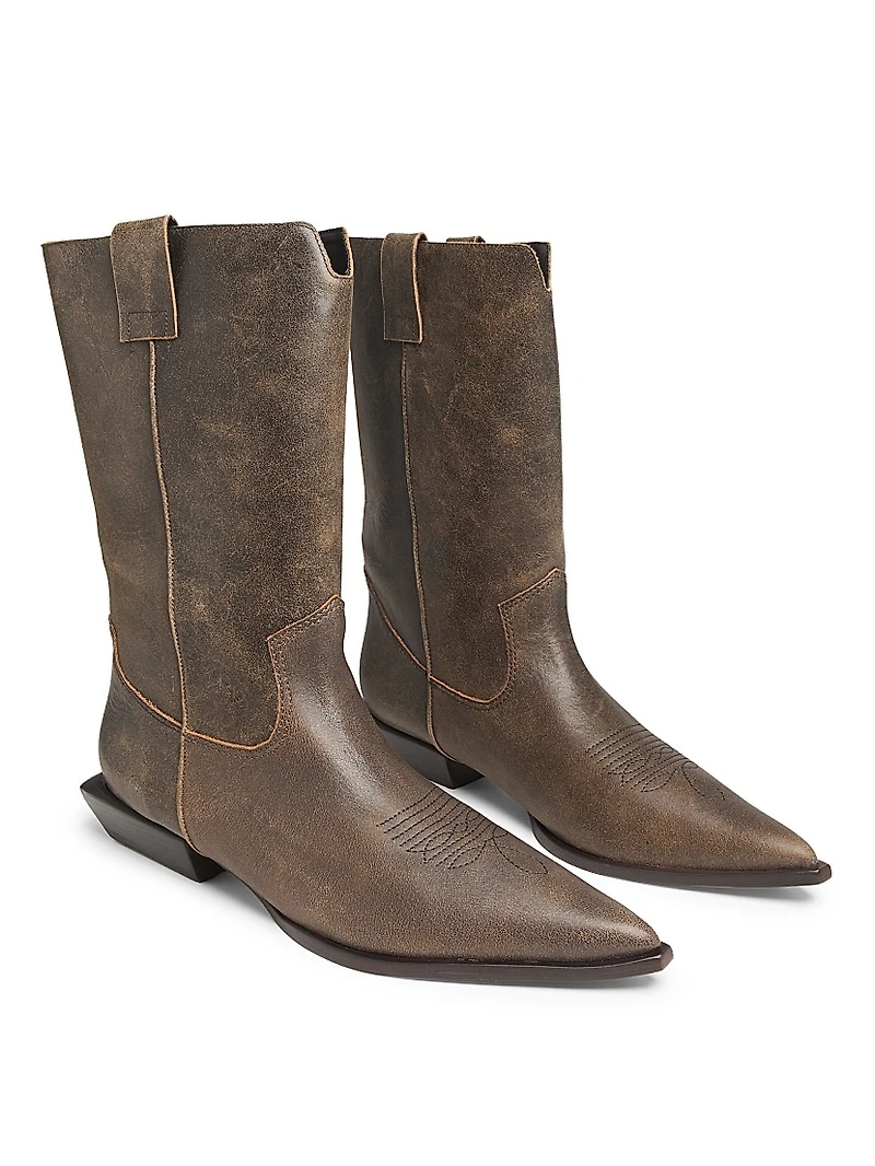 Ashley 30MM Leather Boots