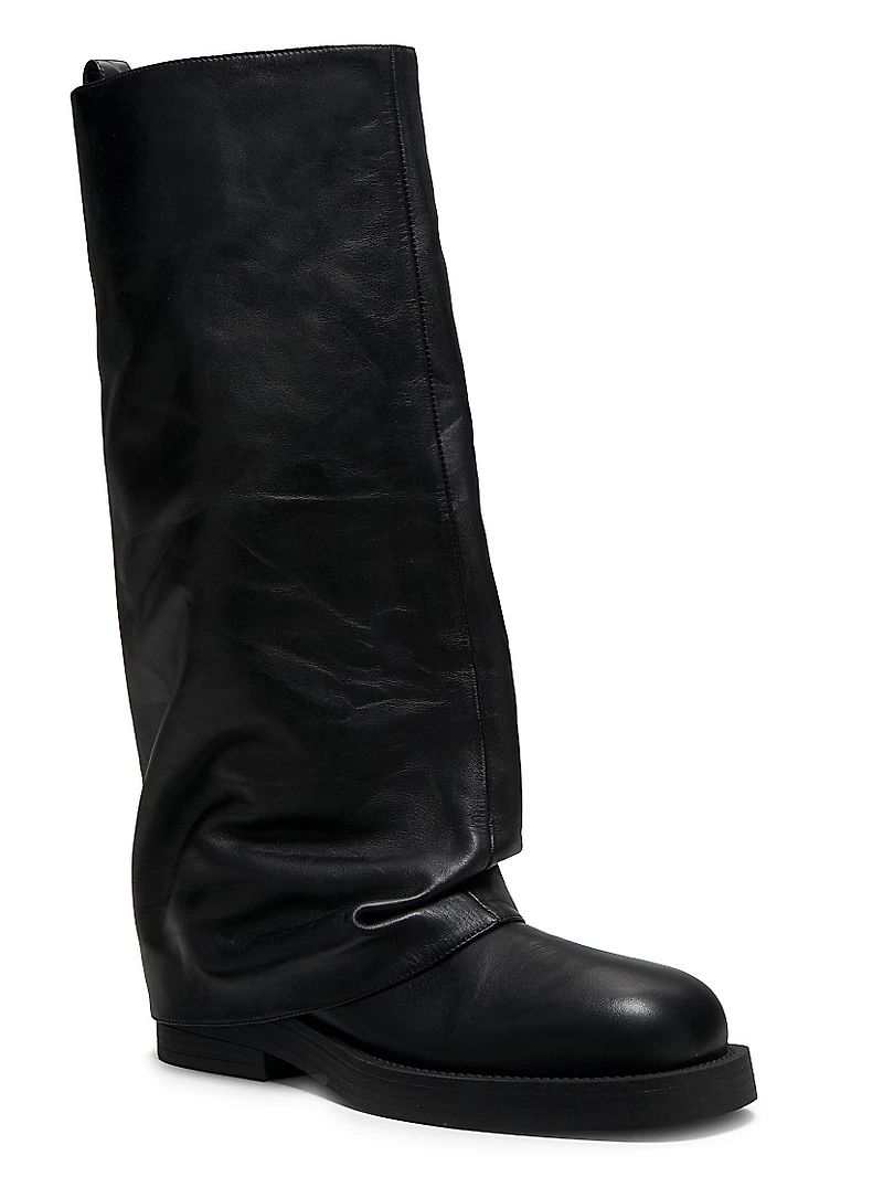 Keira Leather Cloak Boots