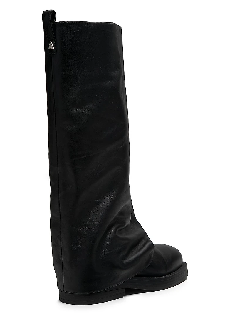 Keira Leather Cloak Boots