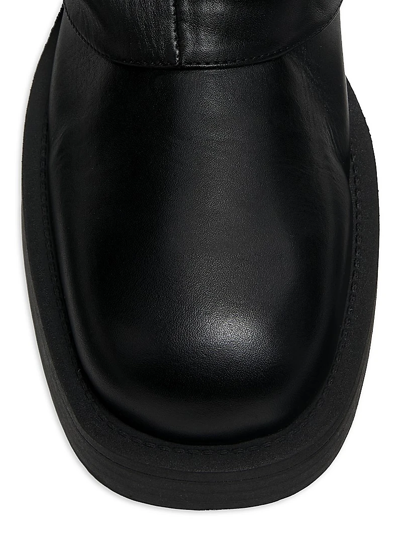 Keira Leather Cloak Boots