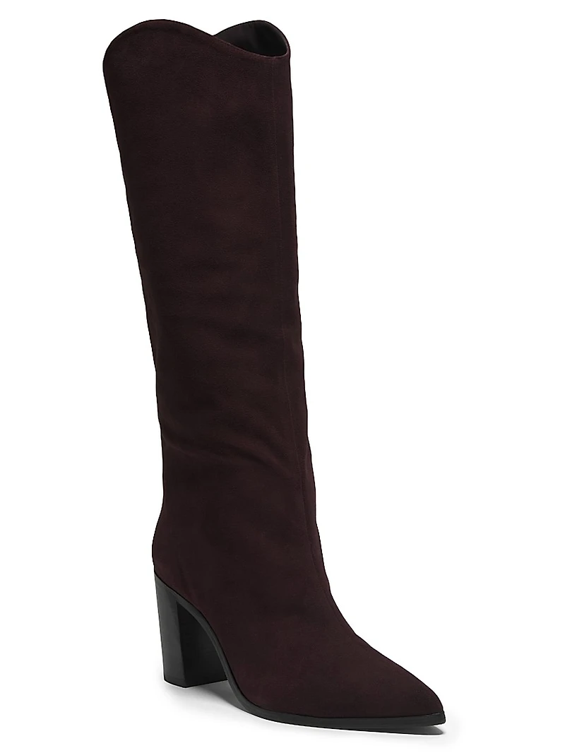 Maryana 85MM Suede Knee-High Boots