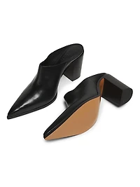 Mikki 85MM Leather Mule Pumps
