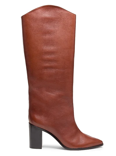 Maryana 85MM Leather Knee-High Boots