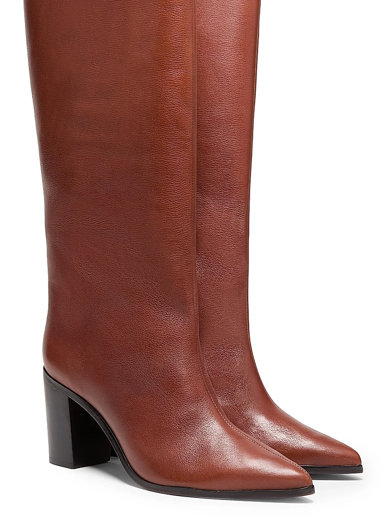 Maryana 85MM Leather Knee-High Boots