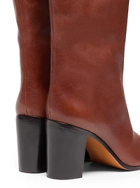 Maryana 85MM Leather Knee-High Boots