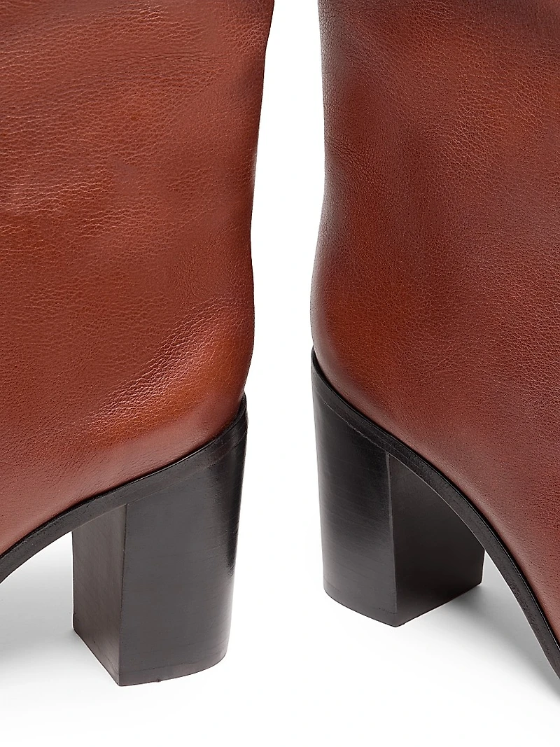 Maryana 85MM Leather Knee-High Boots