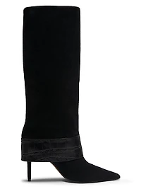 Beatrix Suede Foldover Boots