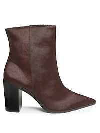 Mikki 85MM Calf Hair Ankle Boots