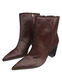 Mikki 85MM Calf Hair Ankle Boots