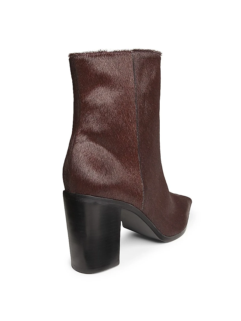 Mikki 85MM Calf Hair Ankle Boots