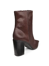 Mikki 85MM Calf Hair Ankle Boots
