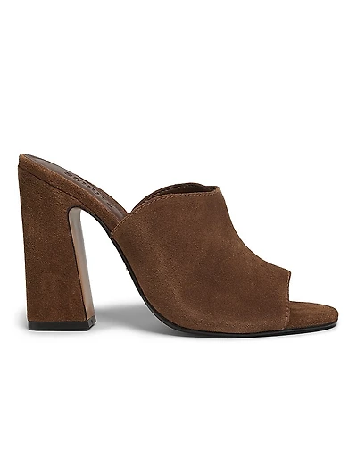 Esme 115MM Suede Mule Sandals