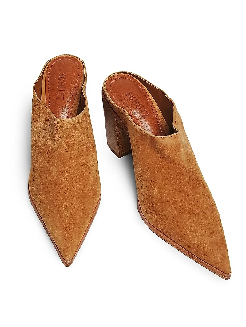 Mikki Mule 80MM Suede Mules