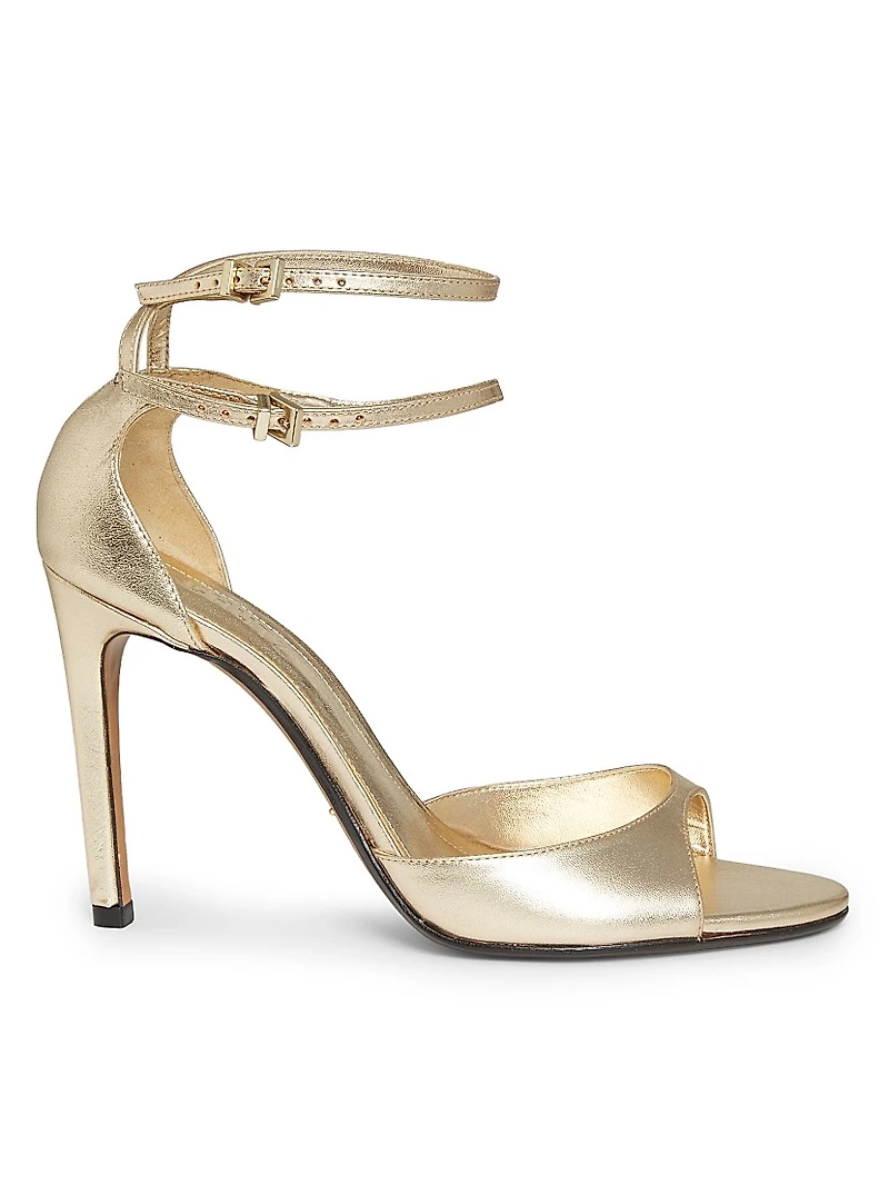 Sue 110MM Metallic Leather Sandals