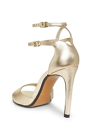 Sue 110MM Metallic Leather Sandals