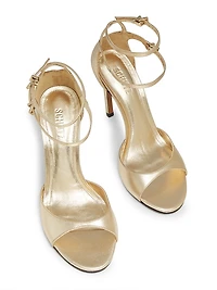 Sue 110MM Metallic Leather Sandals