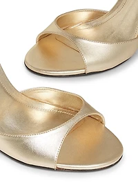 Sue 110MM Metallic Leather Sandals