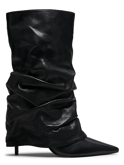 Mikki Leather Cloak Boots
