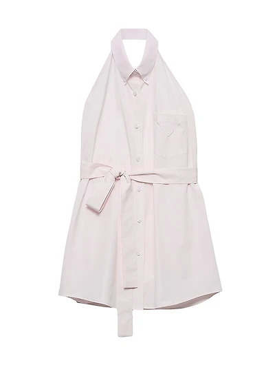 Sleeveless Poplin Shirt