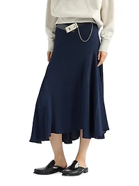 Cady Crepe Midi-Skirt