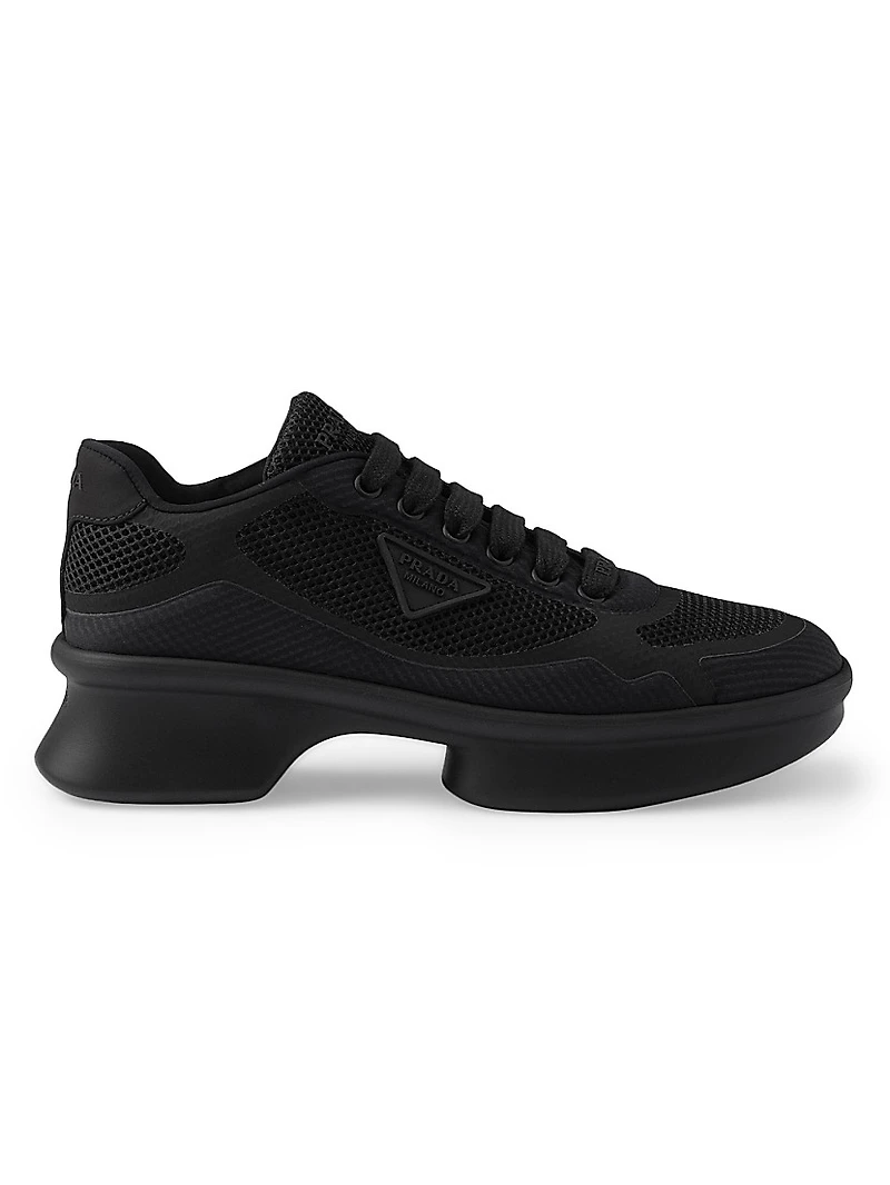 Re-Nylon and Mesh Fabric Sneakers