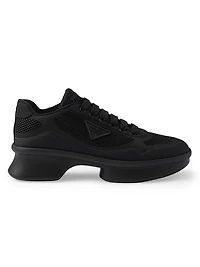 Re-Nylon and Mesh Fabric Sneakers